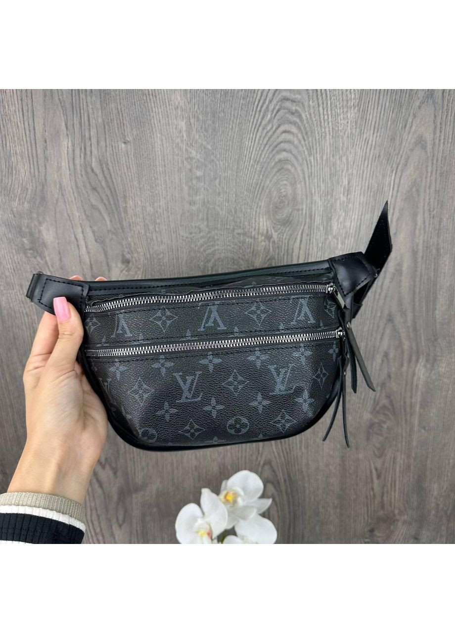 Женская бананка сумочка на грудь из экокожи коричневая ProDobro (363136282)