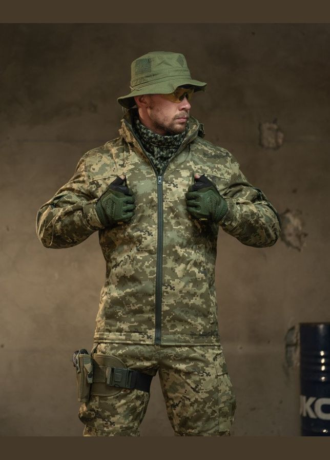 Тактический костюм Горка на флисе с пропиткой пиксель No Brand