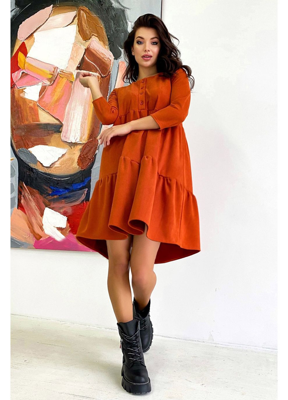 Коричнева сукня 1686.4502 Seventeen