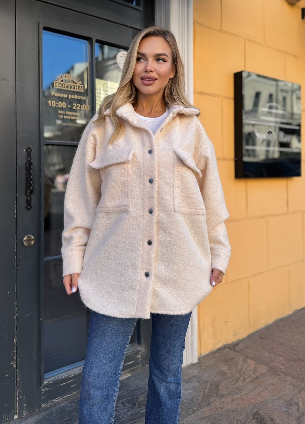 Куртка-сорочка демісезонна жіноча подовженого крою No Brand (363367599)