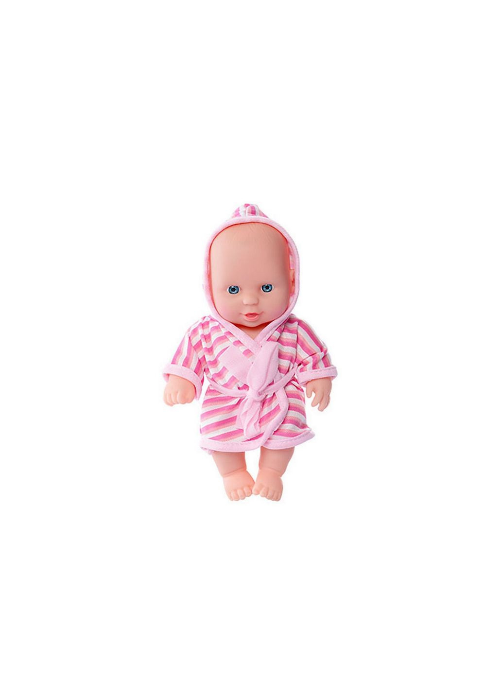 Дитячий ігровий Пупс у халаті 235-Q 20 см Рожевий Limo Toy (283324820)