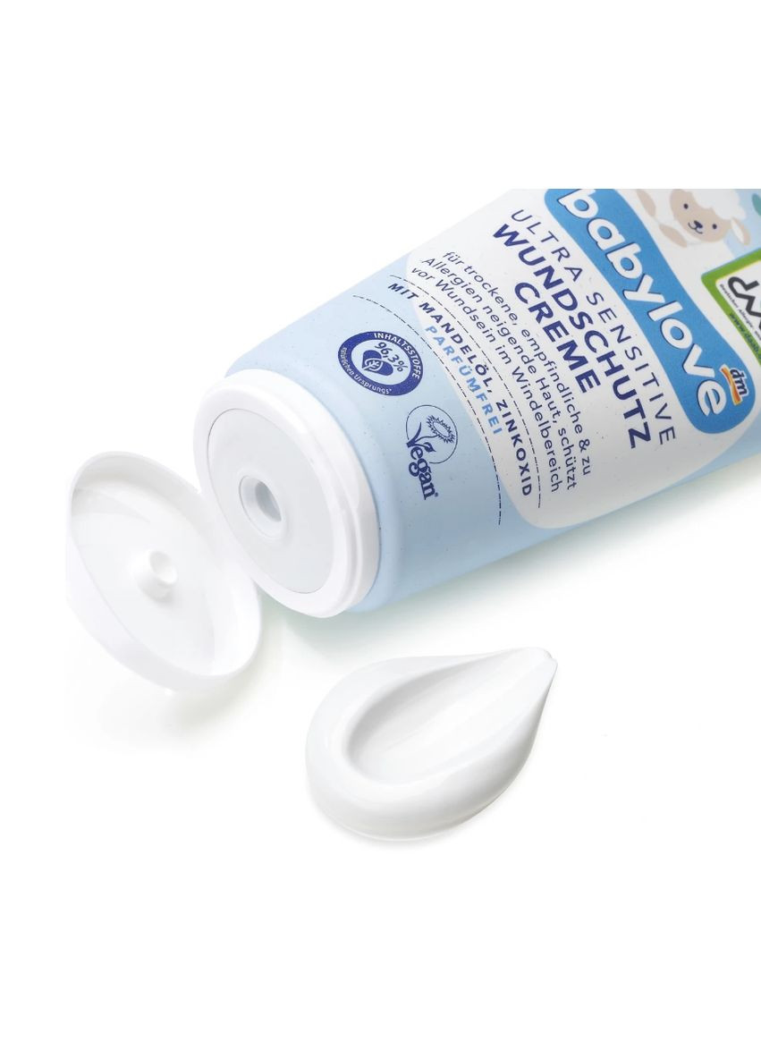 Детский защитный крем от ран и боли в области подгузников Wundschutzcreme ultra sensitive, 75 ml BabyLove (366569557)