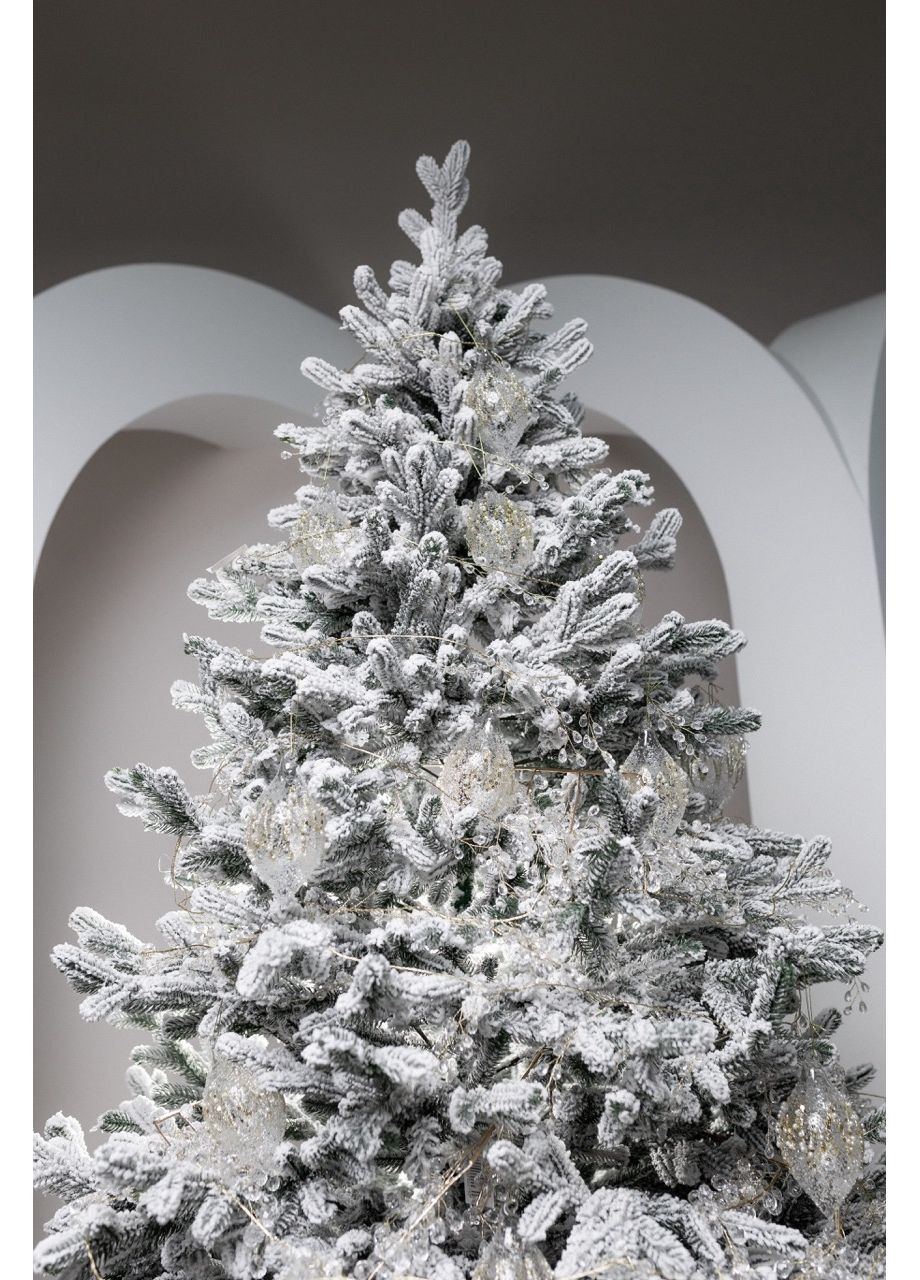 Елка искусственная литая МЕРИЛЕНД Заснеженная 1.52 м с металлической подставкой на 30% пышнее, модель 2025 года Yalunka Tobi Меріленд (355803990)