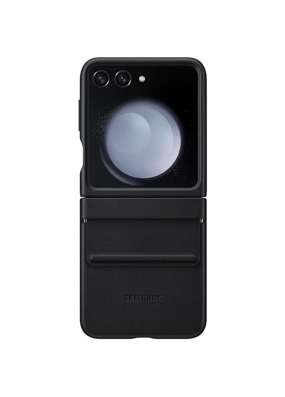 Шкіряний чохол Leather Case для Samsung Galaxy Z Flip5 Black No Brand (359476557)
