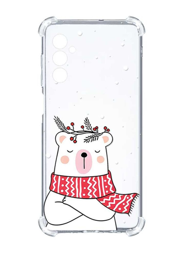 Чохол з потовщеними кутами на Samsung Galaxy A15 (A155):: Ведмідь у шарфі (принт 147) Creative (355405053)