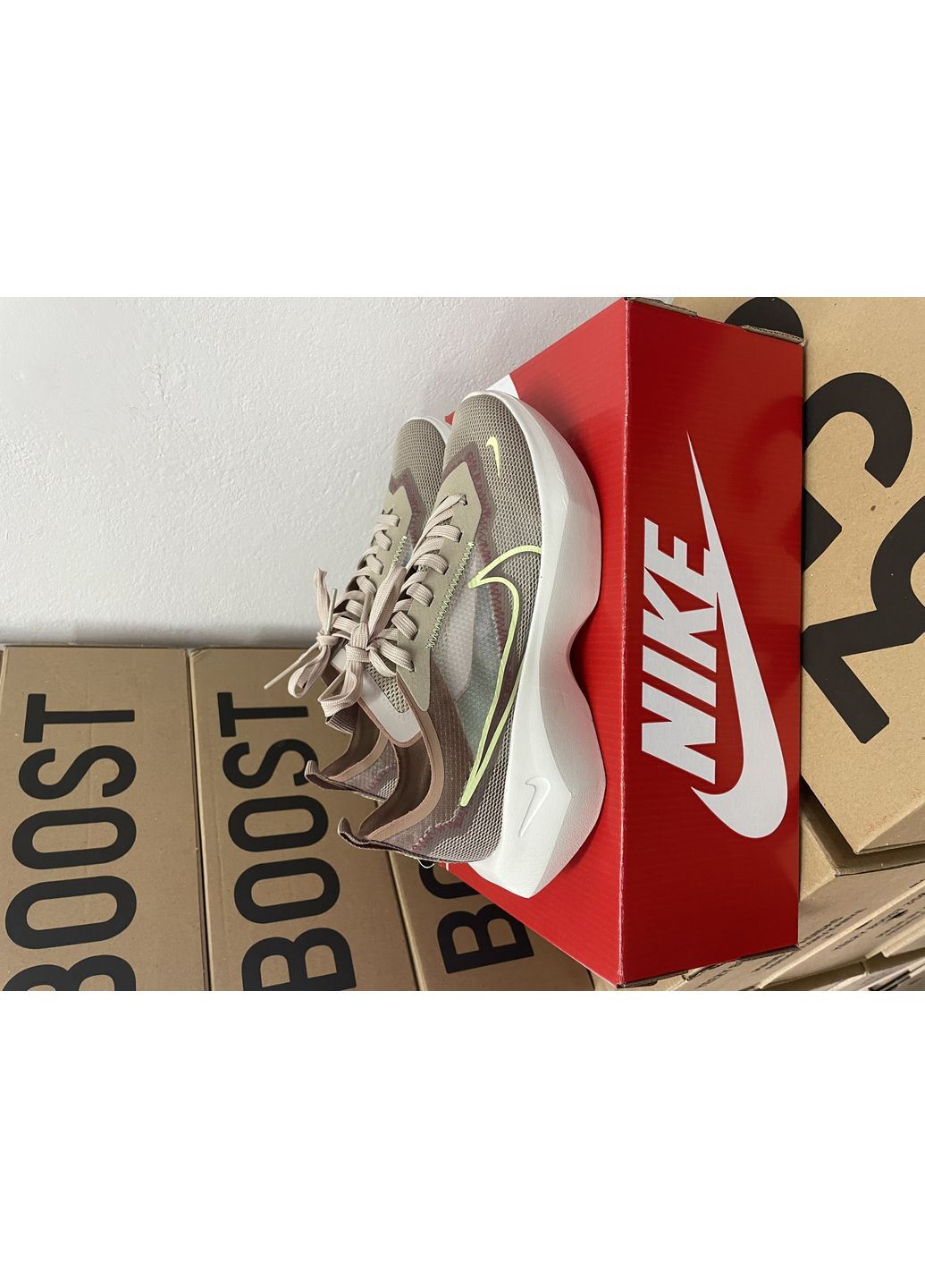 КРОСІВКИ ЖІНОЧІ NIKE VISTA BEIGE GREEN НАЙК ВІСТА No Brand сірі демісезони (368856008)