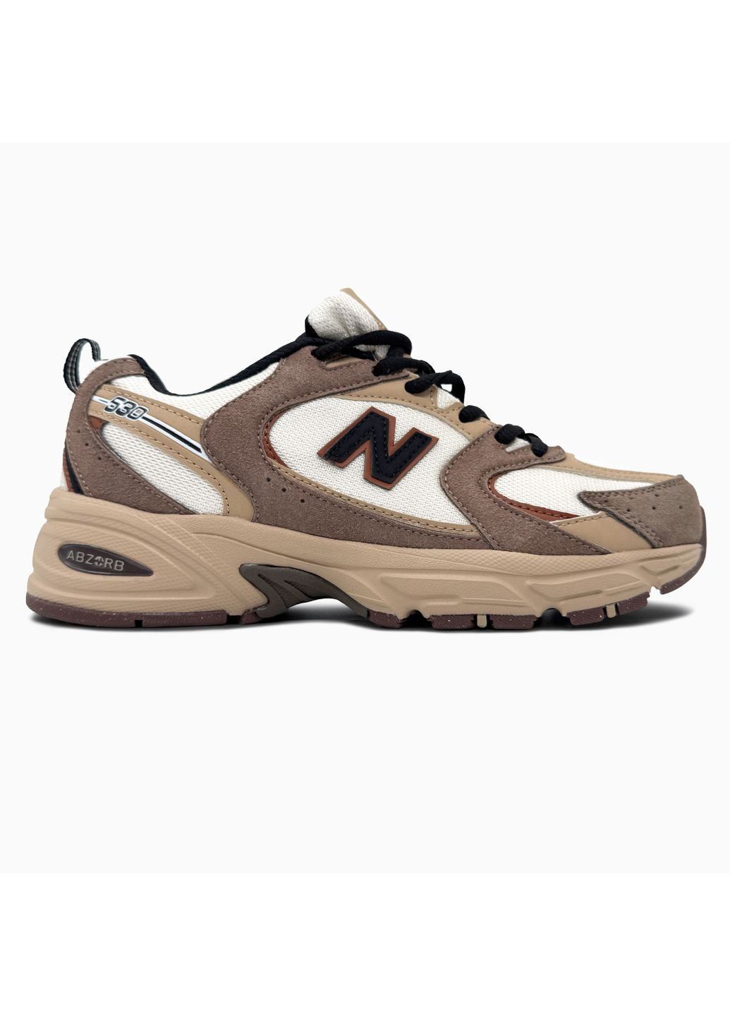 КРОССОВКИ ЖЕНСКИЕ NEW BALANCE 530 BROWN / BEIGE НЬЮ БЕЛАНС 530 No Brand бежевые демисезоны (367168675)