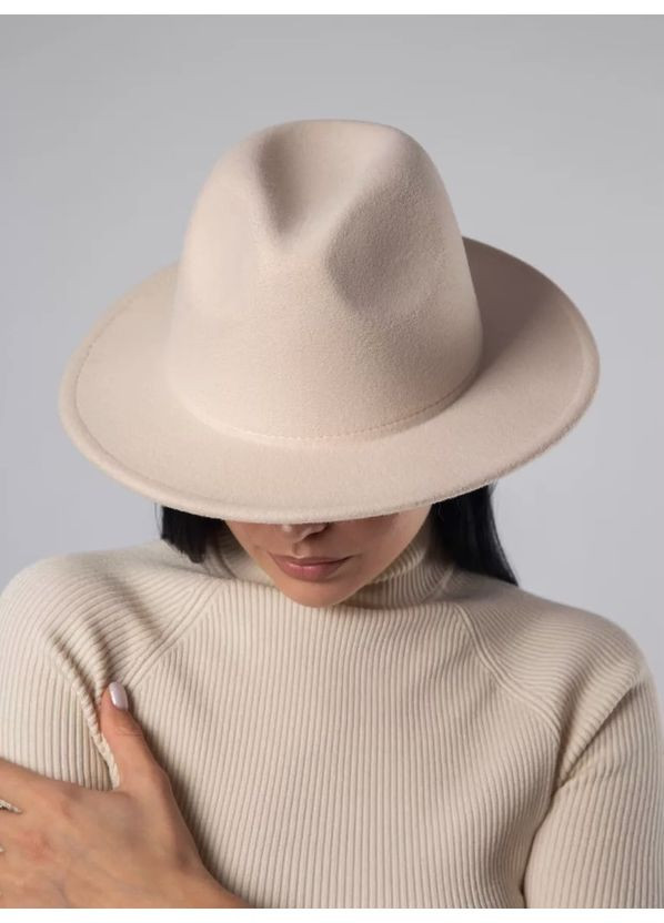 Шляпа Федора унисекс с регулировкой размера (поля 7 см) демисезон No Brand (362346129)