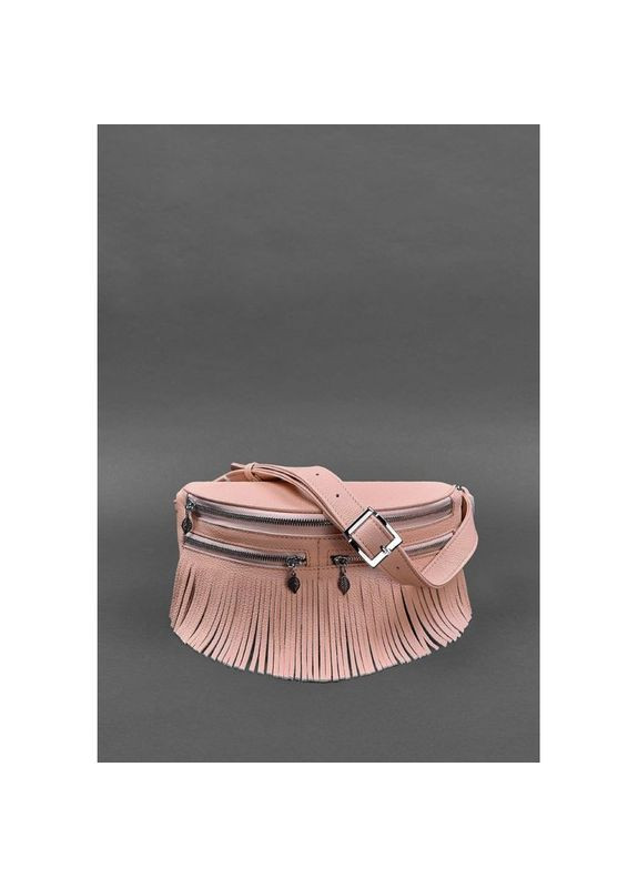 Поясная сумка женская кожаная через плечо Spirit розовая BlankNote (302008233)