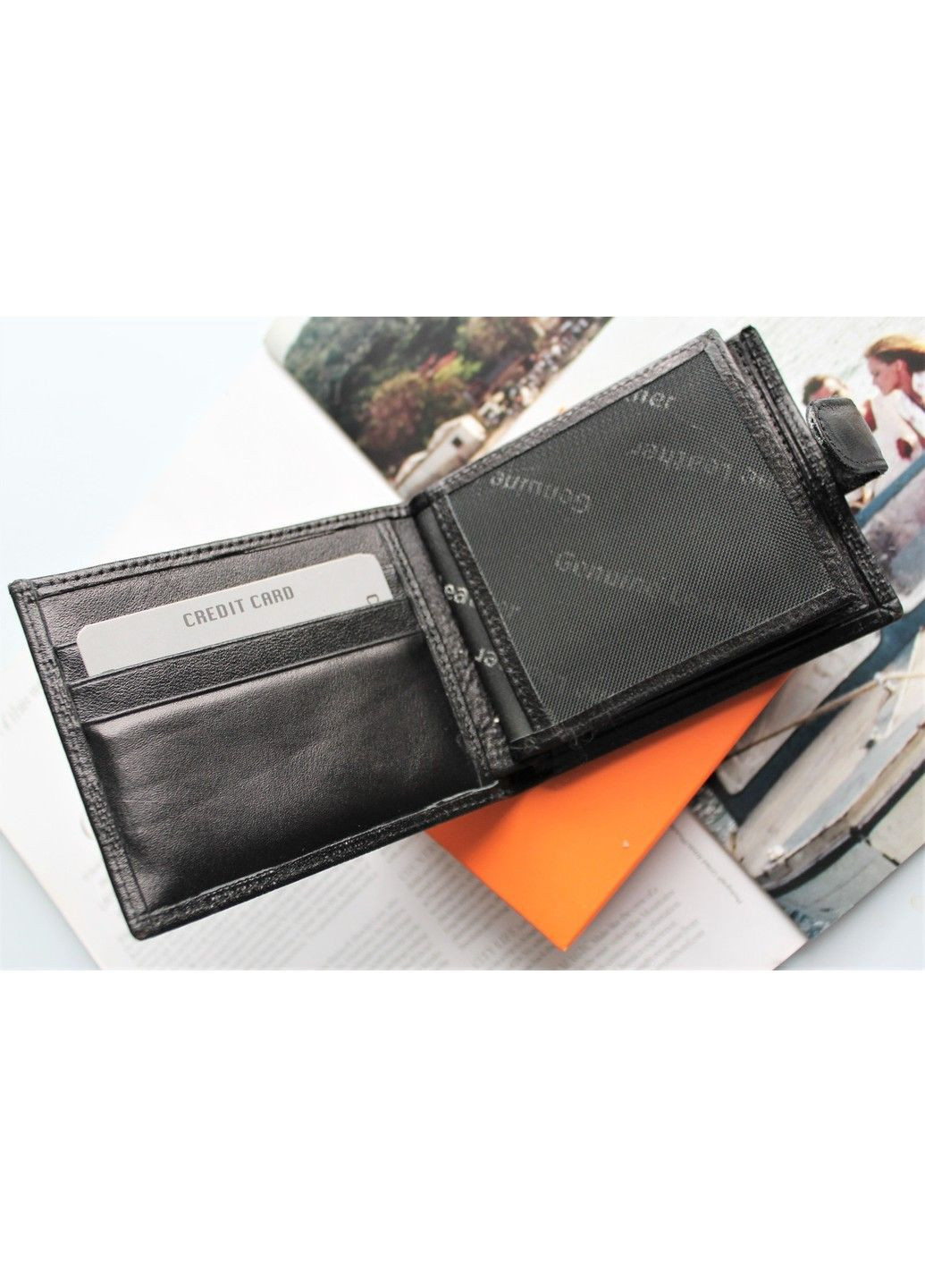 Мужской кожаный кошелек в коробке kr25 kr25 Giorgio Armani (371883252)