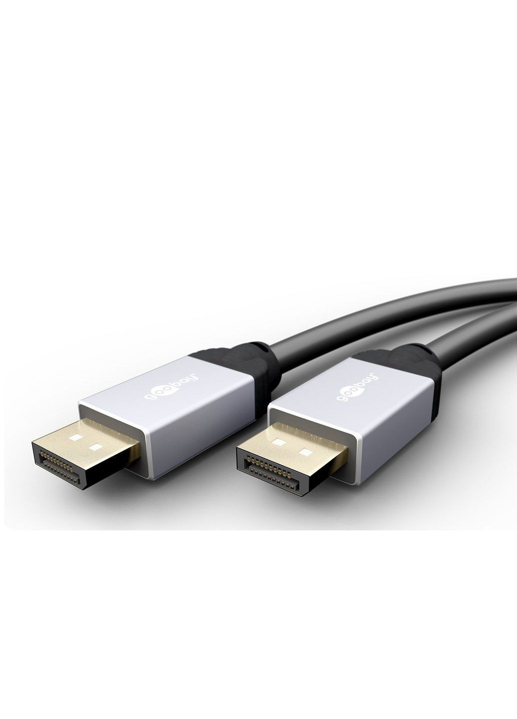 Кабель монитора сигнальный DisplayPort M/M (папа/папа) 1.5m v1.2 4K@60Hz 19p Metal Gold Plus Goobay (369645605)