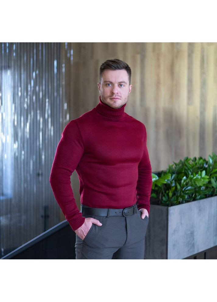 Темно-червоний демісезонний светр axelrod темно-червоний Pobedov