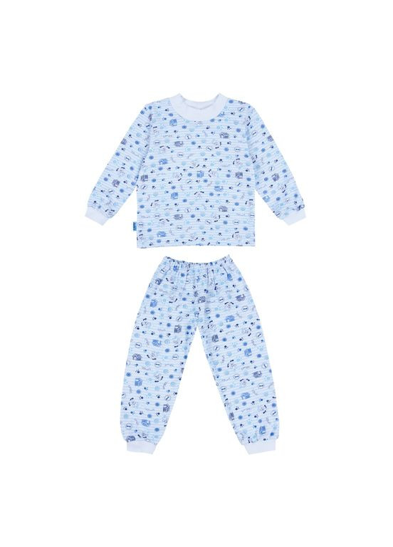 Світло-блакитна зимня піжама дитяча тепла тепла-2 GABBI