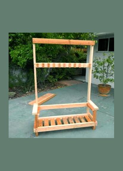 Органайзер для садового інвентарю з дерева Солола бланже (ОСН-001401) No Brand (328960302)