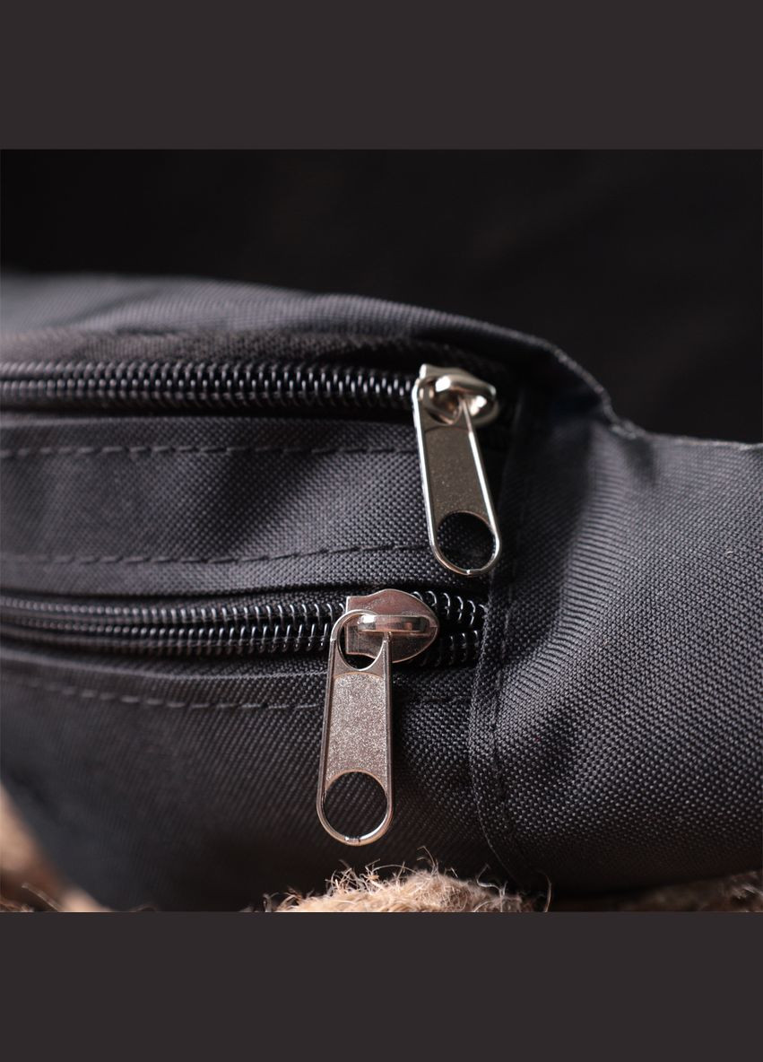 Універсальна сумка на пояс з якісного поліестеру чорний 22580 FABRA (329198997)