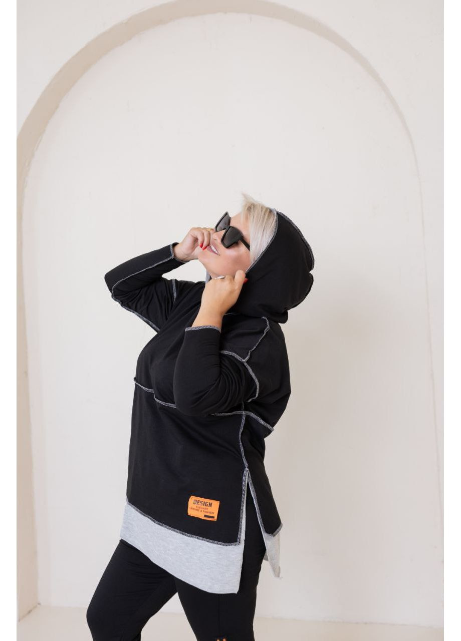 Жіночий прогулянковий костюм великого розміру "Зручність і стиль" | Розмірна сітка в GD/GL Модний простір (364966833)