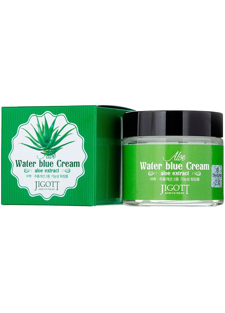 Jigott Заспокійливий крем з екстрактом алое Aloe Water Blue Cream 70ml (2-856979) — Крем, Південна Корея (369796924)