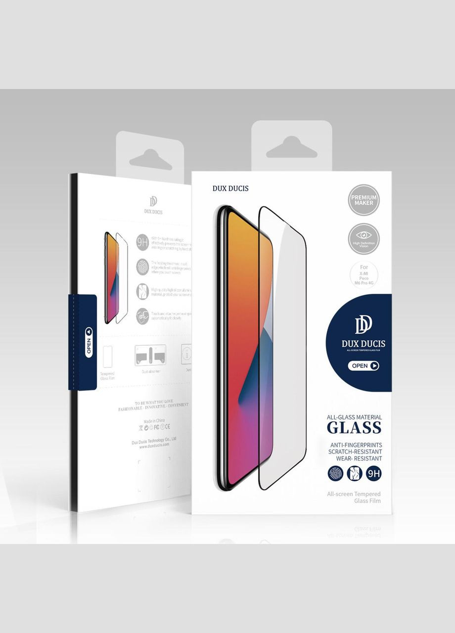 Захисне скло 5D Full Glue для Xiaomi Poco M6 Pro 4G / Poco X6 5G Black (0.33 мм) Dux Ducis (324234666)