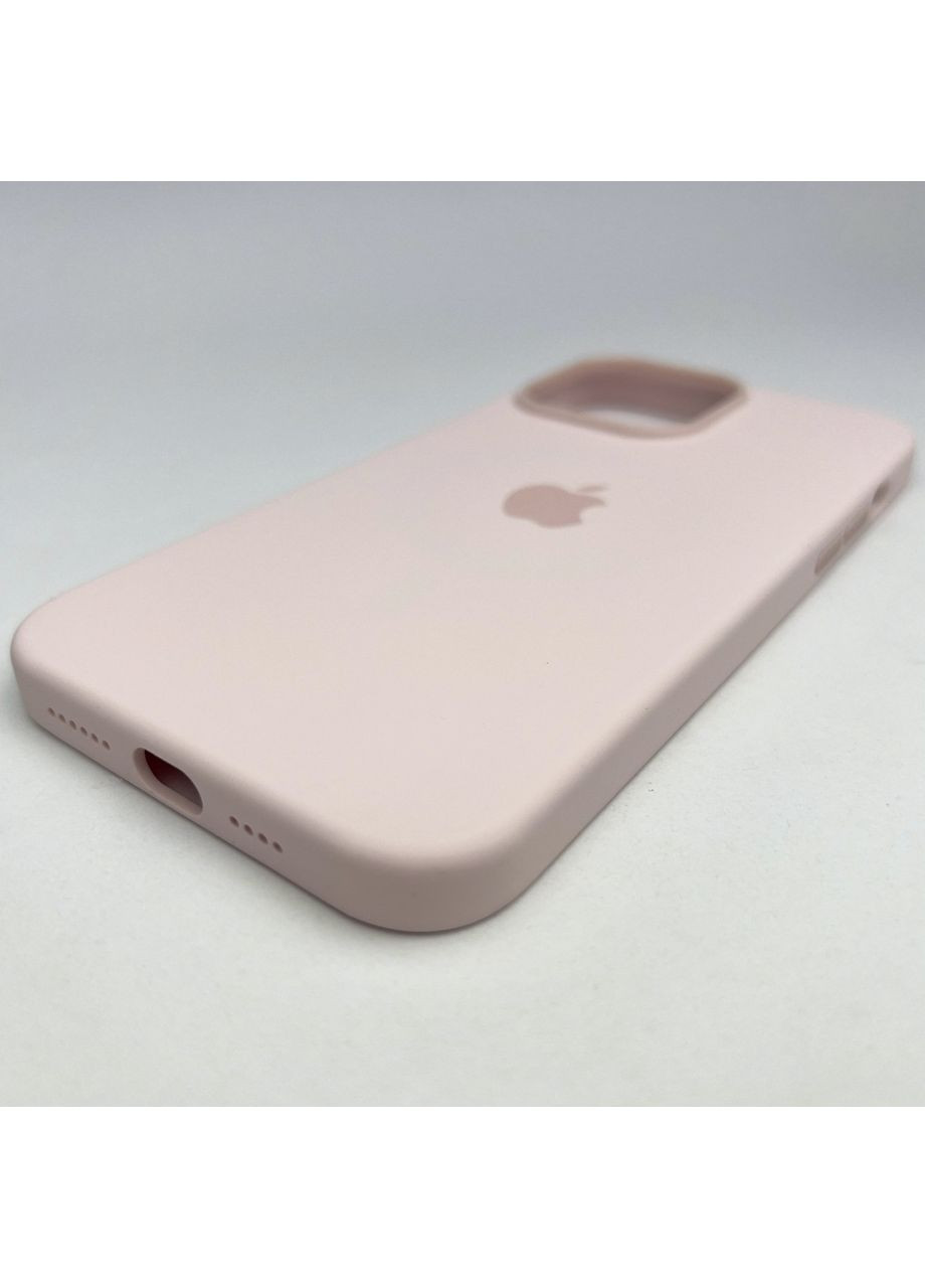 Чехол Silicone Case Magsafe на 14 PRO MAX Силикон микрофибра чехол из магсейфов для айфона 14 О МАКС Pink sand No Brand (369136866)