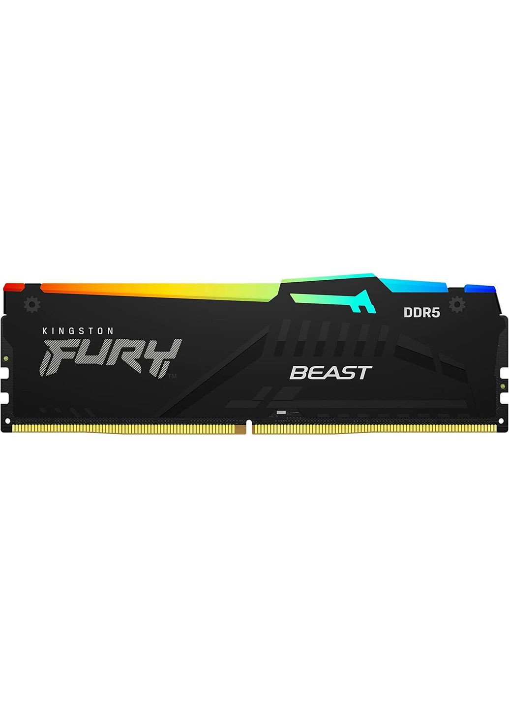 ОЗУ DDR5 32GB (2x16GB) 5600MHz FURY Beast RGB Black (KF556C40BBAK2-32) Kingston (360426632)
