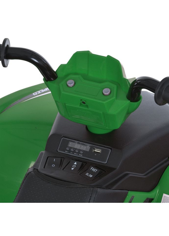 Дитячий електромобіль квадроцикл для дітей віком від 3 років 2-місний зелений електричний транспорт 24V Bambi Racer (368760177)