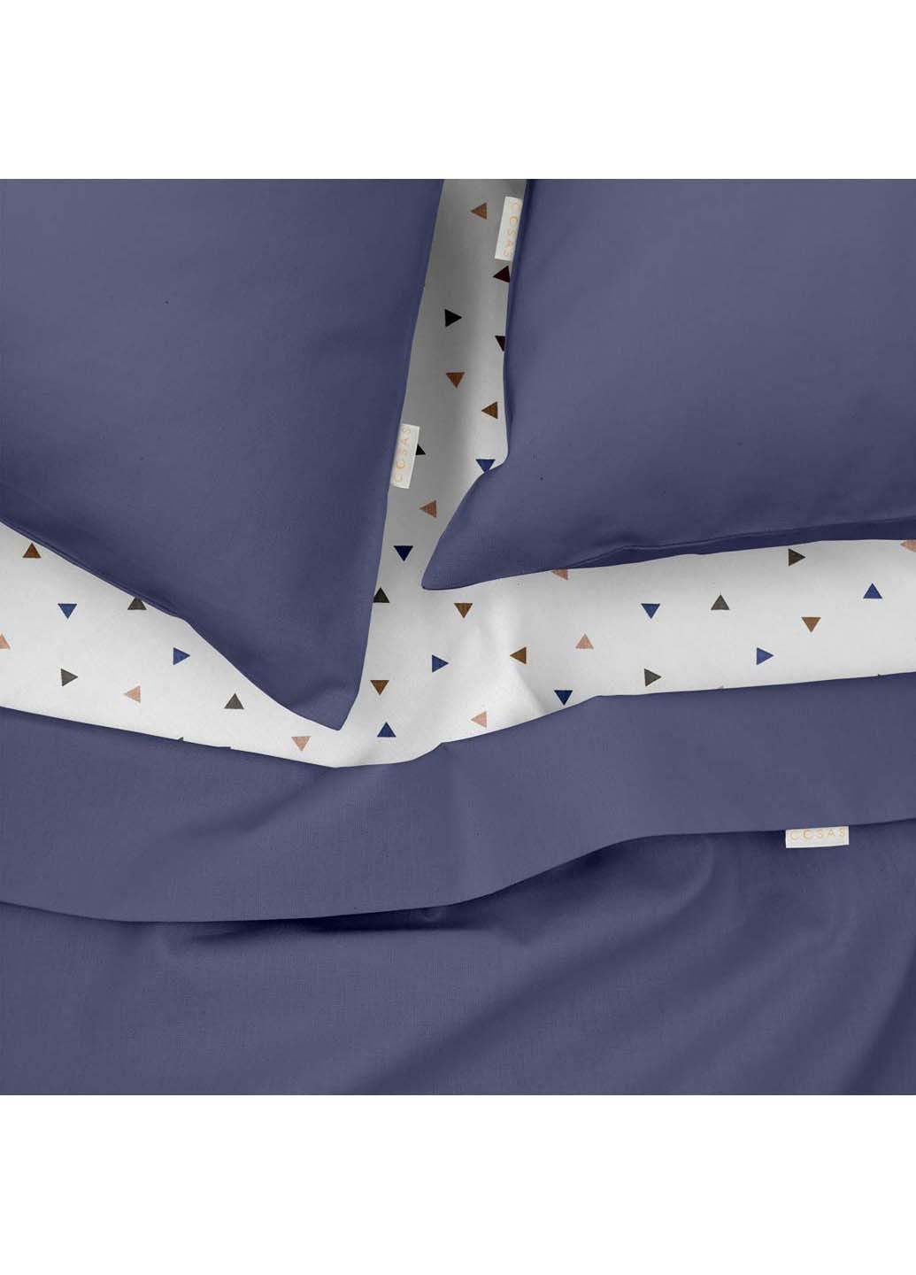 Євро постіль з простирадлом на гумці Nightfall CS7 200х220 см Cosas (307474499)