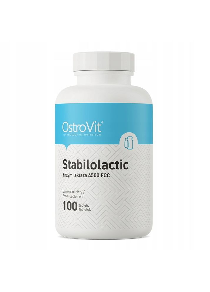 Ферменти для засвоєння лактози Stabilolactic 100 tabs Ostrovit (293820182)