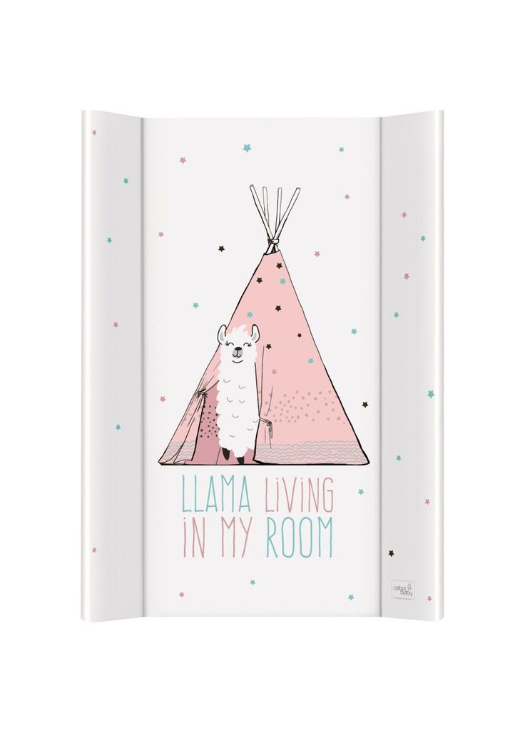 Пеленальная доска Lolly Polly Lama, 50x70 см, белый с розовым () Ceba Baby W-203-120-607 (354781526)