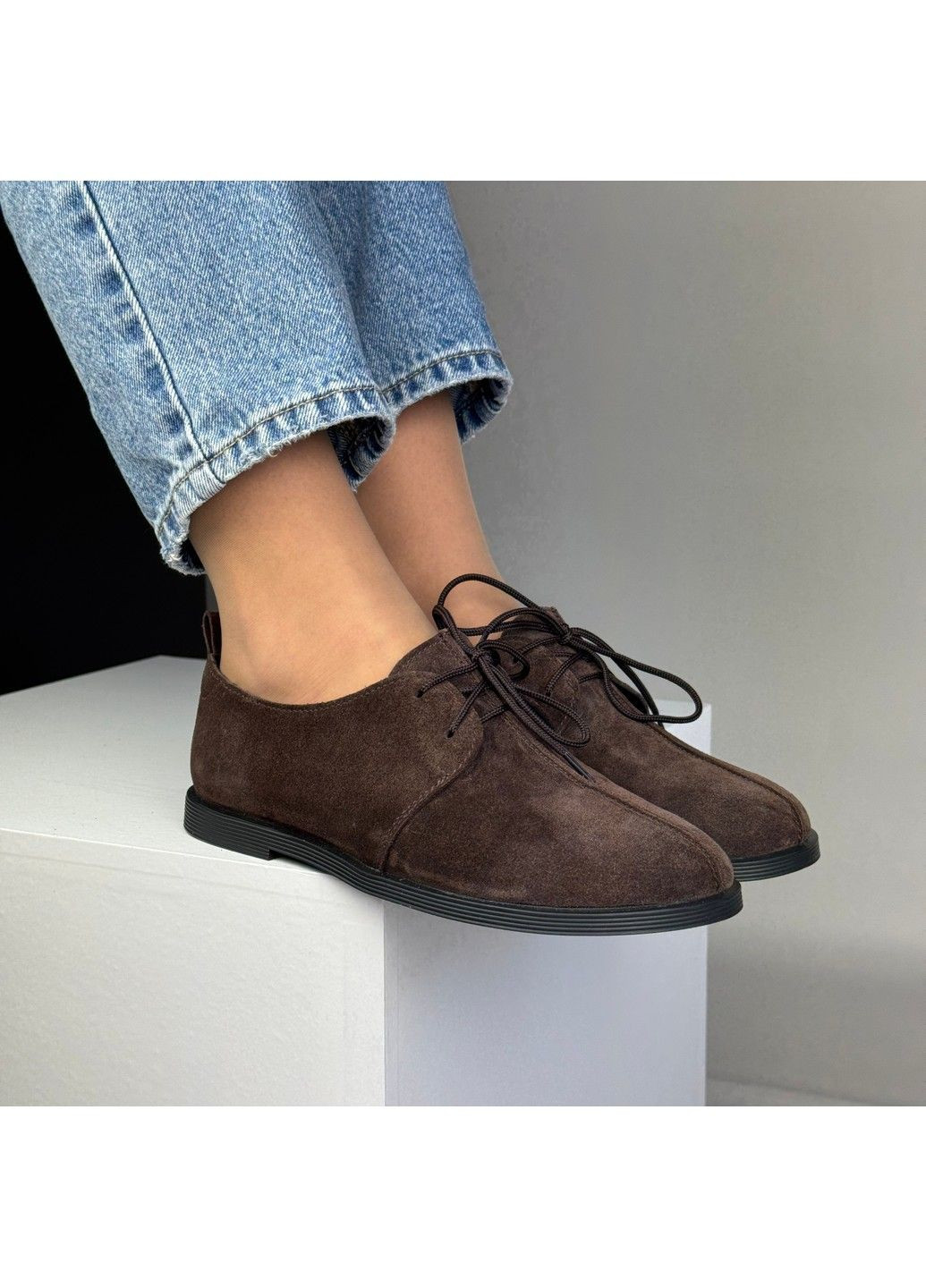 No Brand 330 Анатомические туфли Замшевые Коричневые коричневый з натуральная замша, — демисезон (335365738)