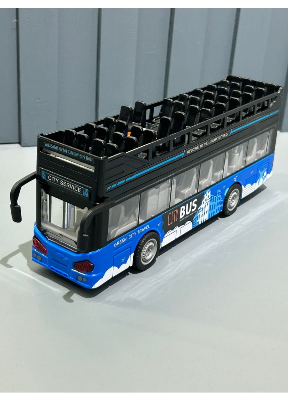 Автобус городской двухэтажный инерция музыка свет (JS122-122A) No Brand (365807443)