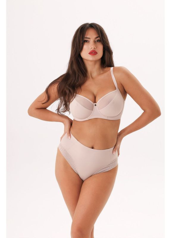 Пудровый бюстгальтер на косточках с мягкими чашками Kalyna с косточками
