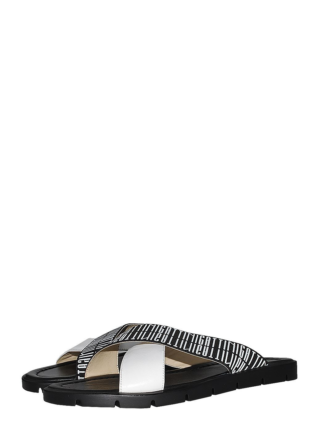 Черно-белые шлепанцы rg2617-a6-3903 черно-белый Gattini