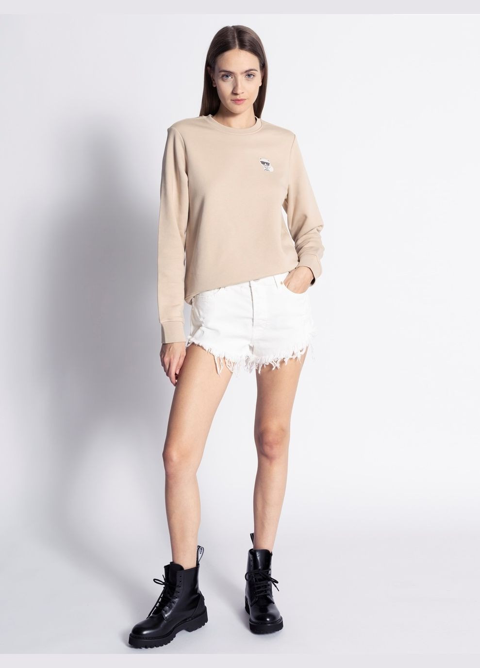 Бежевий світшот Karl Lagerfeld (311680684)