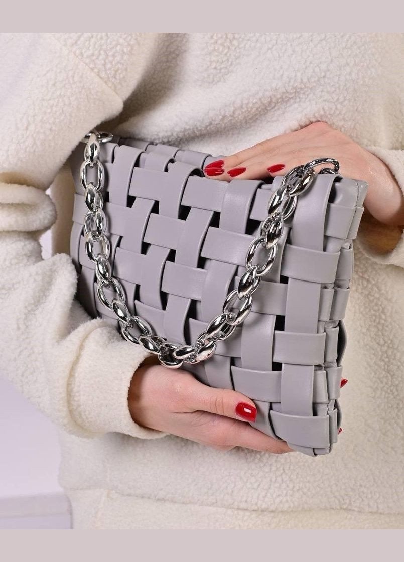 Сумка жіноча сірого кольору No Brand Сумка крос-боді (334728661)