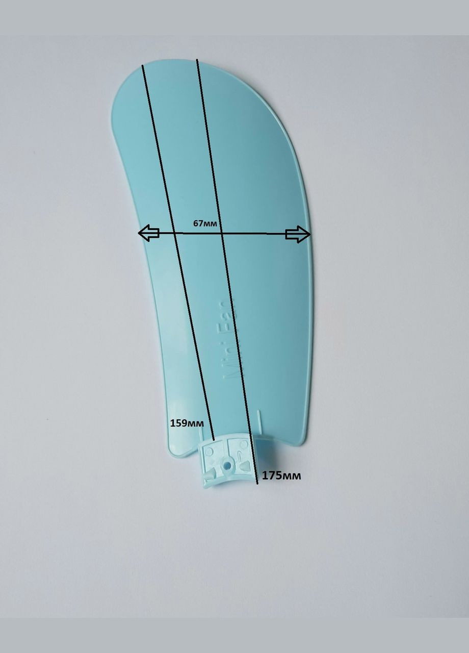 Лопаті для вентилятора пластик 1 лопаті 175 мм SAM-2210I бірюзові No Brand (338628200)