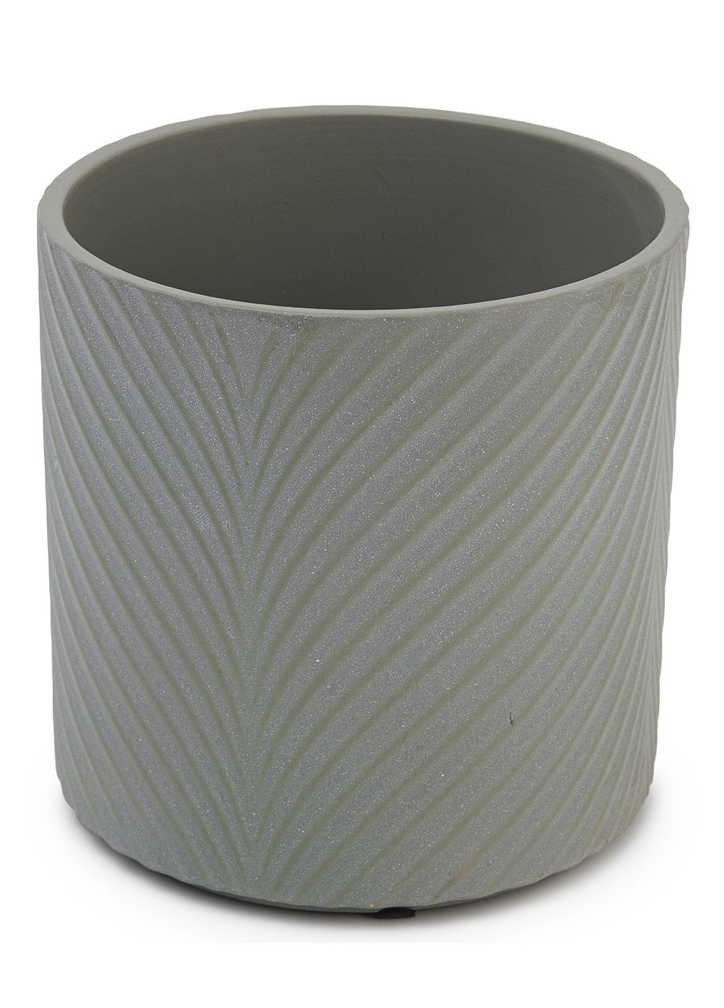 Кашпо для цветов elemi Листок 13 см керамическое 1,3 л темно-зеленое Мамин Посуд (336213687)