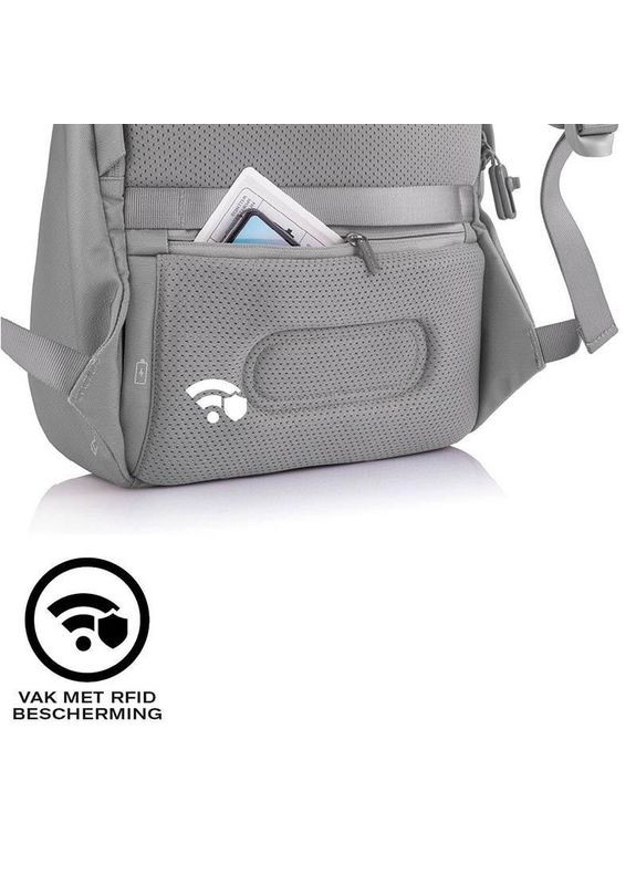 Городской рюкзак Анти-вор Bobby Soft Grey (P705.792) XD Design (322207835)