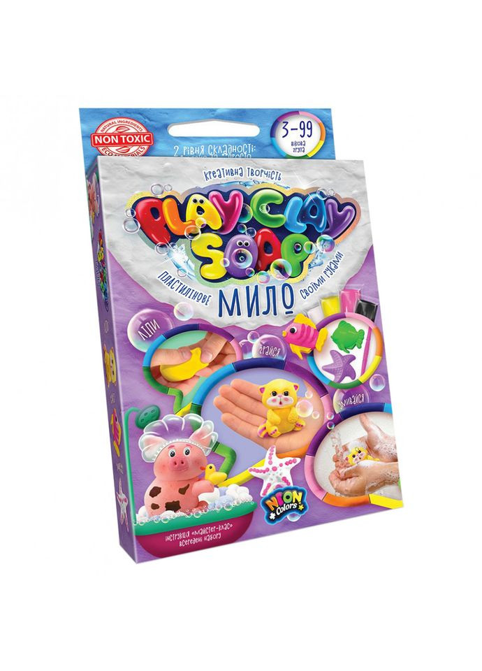 Набор креативного творчества "Пластилиновое мыло" Play Clay Soap PCS-02U маленький Котик Danko Toys (304409313)