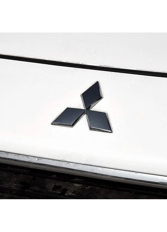 Емблема 90х78 мм ЧОРНА (на скотчі) Mitsubishi (369610415)