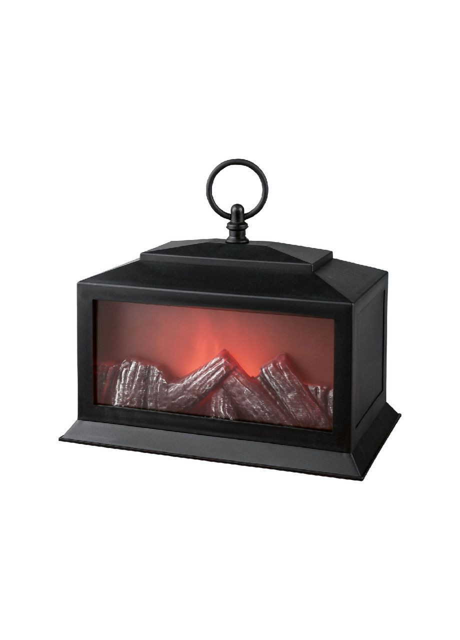 Утинка! Новогодний LED фонарь – камин с имитацией огня и таймером. Livarno home (365591440)
