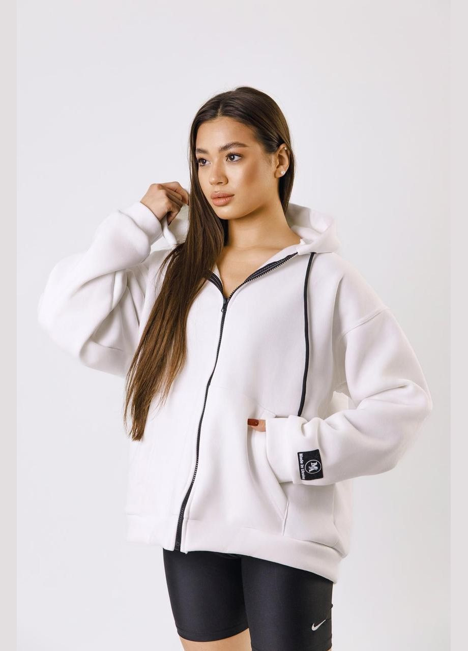 Зип Худи унисекс МА (01) молоко No Brand (353849072)