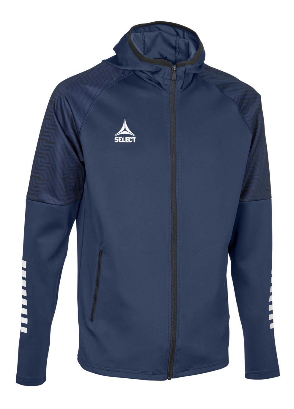 Темно-синя зимня спортивна куртка monaco v24 zip hoodie (998) т.синій/білий ( ) Select