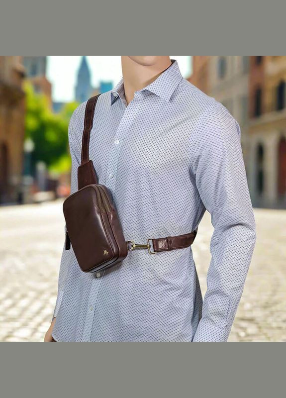 Мужская сумка слинг S42 Jamie Brown (S42 BRN) Visconti (322200213)