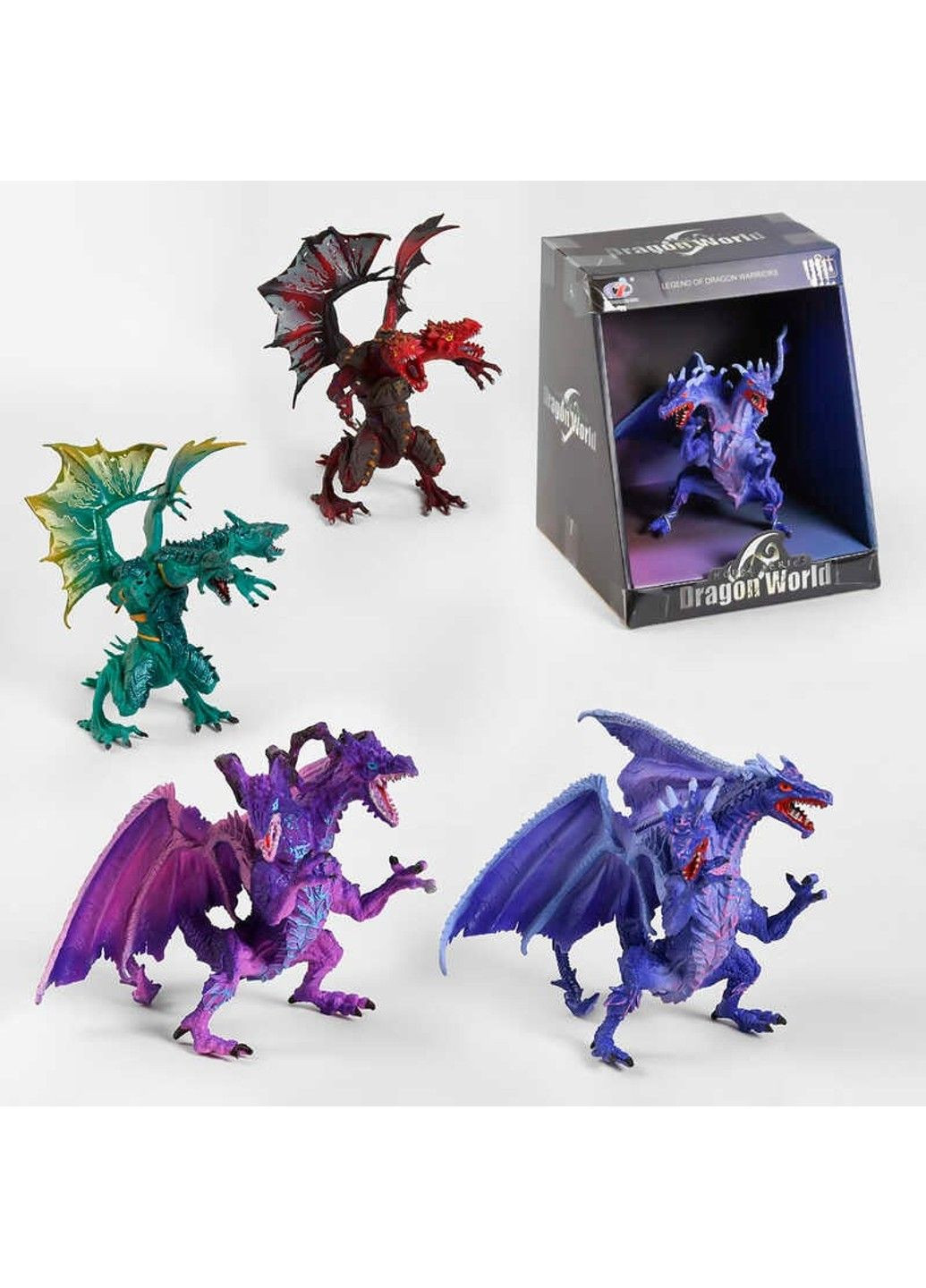 Дракон Q 9899-414 (24/2) 4 вида, в коробке No Brand (305848106)