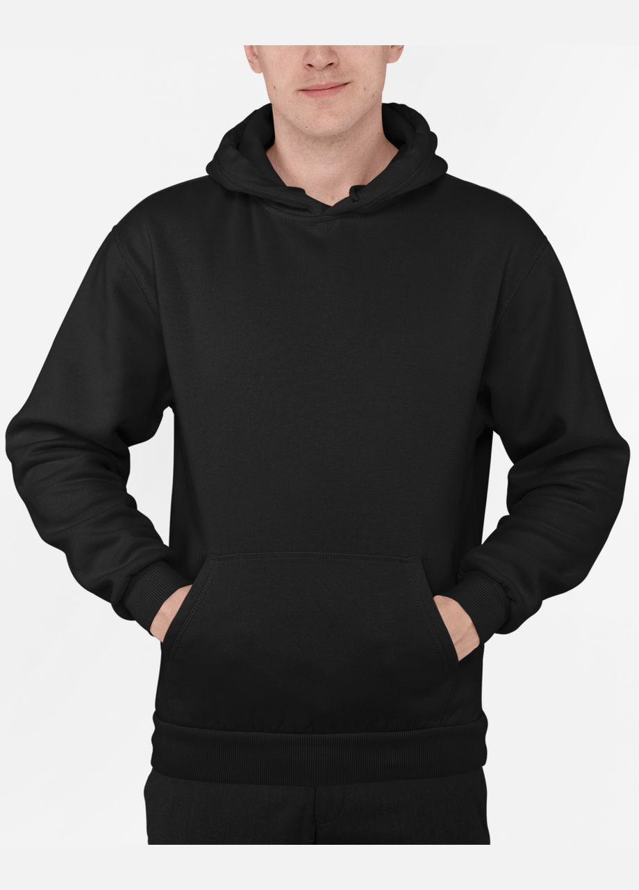 Худи мужское демисезонное черное 12000120 Mishe (322056147)