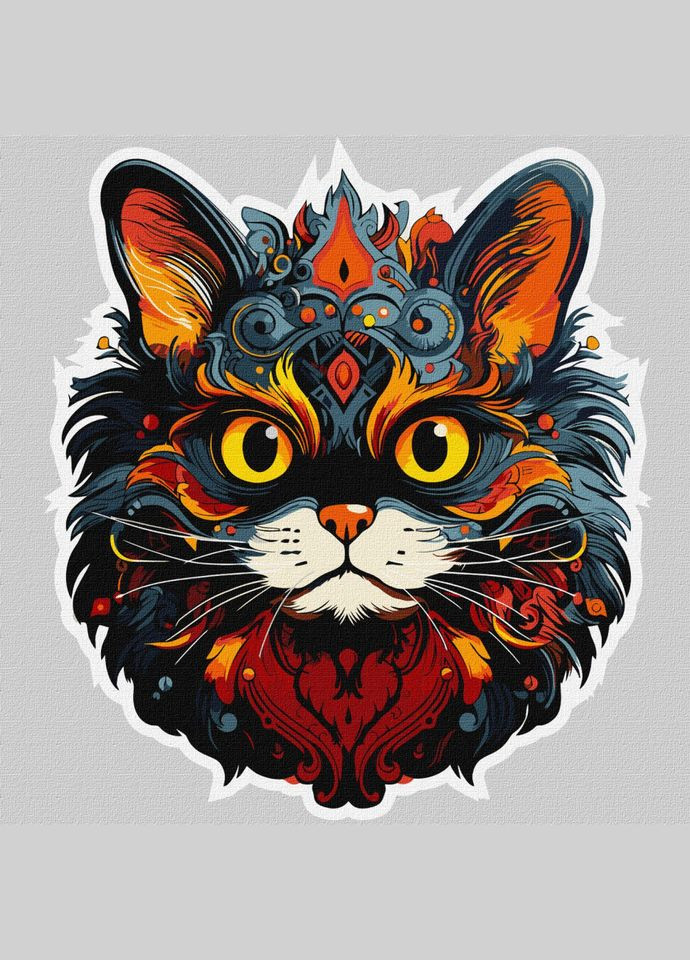 Картина по номерам "Завораживающий взгляд" 30х30 см IDEYKA (346240616)