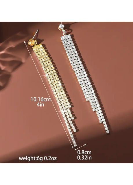 Сережки Стильна біжутерія із стразами No Brand (365751603)