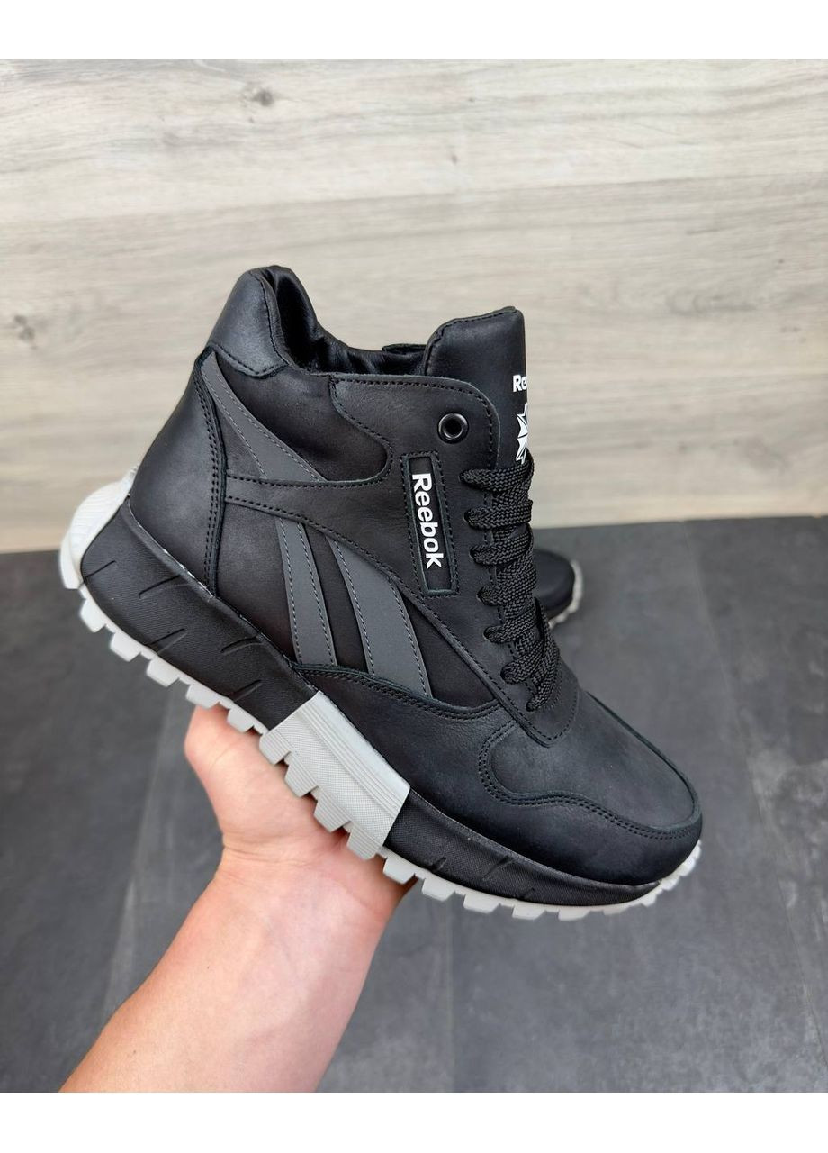 Чоловічі шкіряні зимові черевики No Brand (363555179)