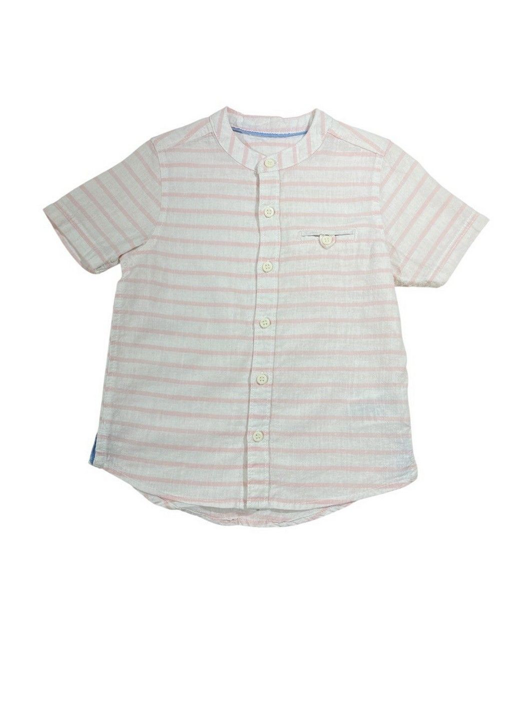 Белая кэжуал рубашка в полоску No Brand