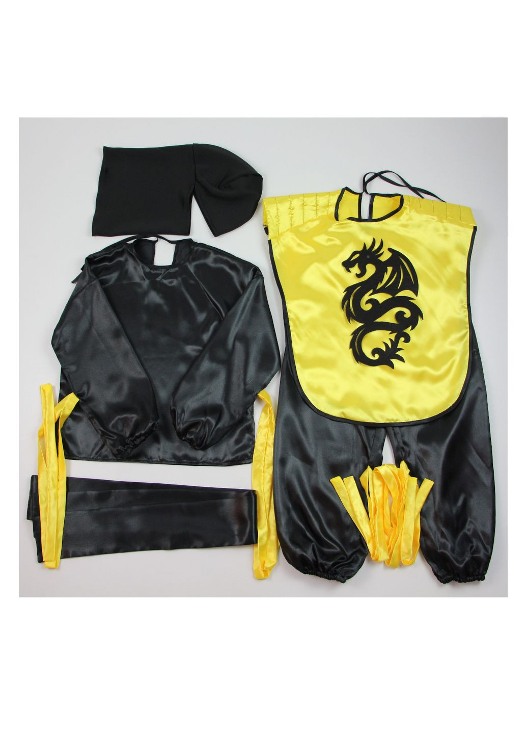 Карнавальний костюм Ніндзя №1 (жовтий) No Brand (362538874)